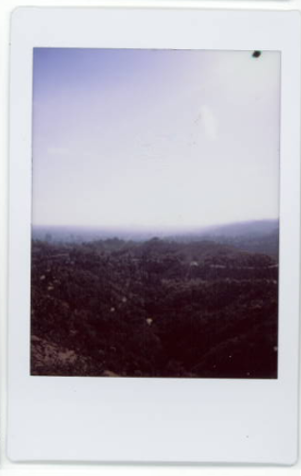 Polaroid of the view across LA